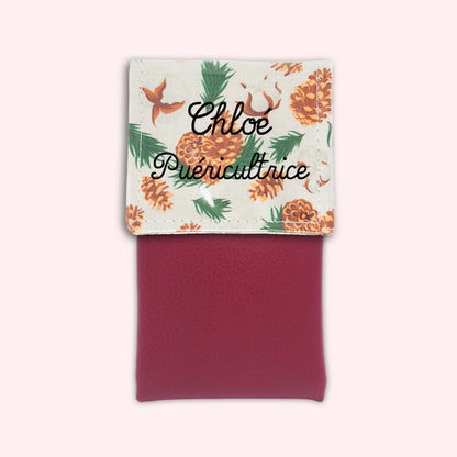 Pochette aimantée Pomme de pin