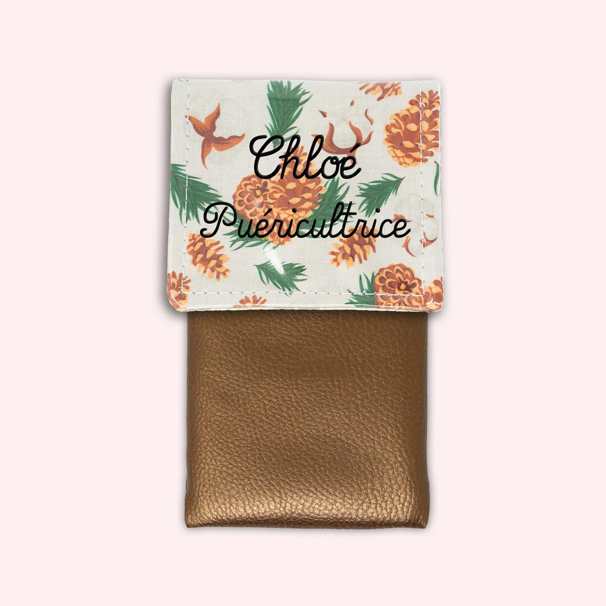 Pochette aimantée Pomme de pin