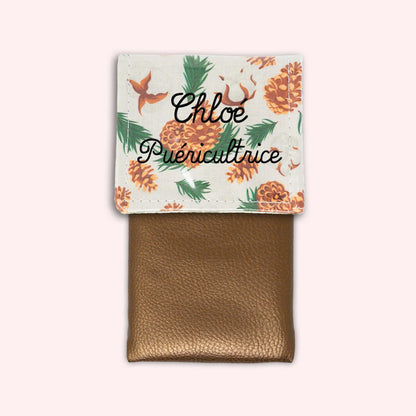 Pochette aimantée Pomme de pin