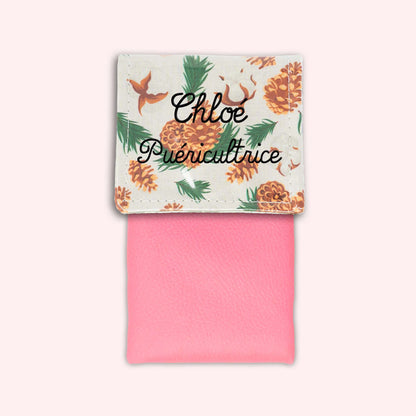 Pochette aimantée Pomme de pin