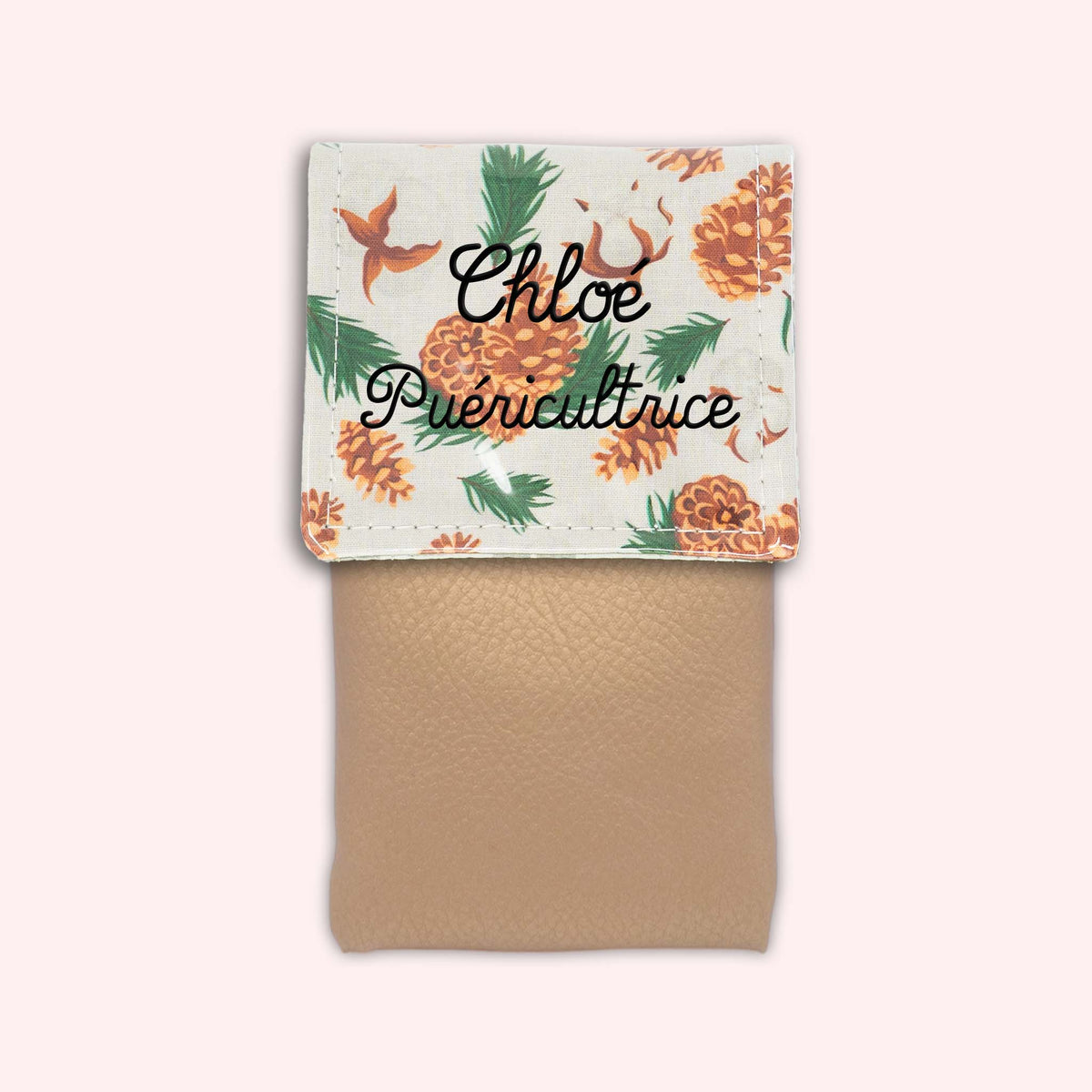 Pochette aimantée Pomme de pin