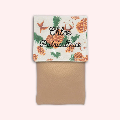 Pochette aimantée Pomme de pin