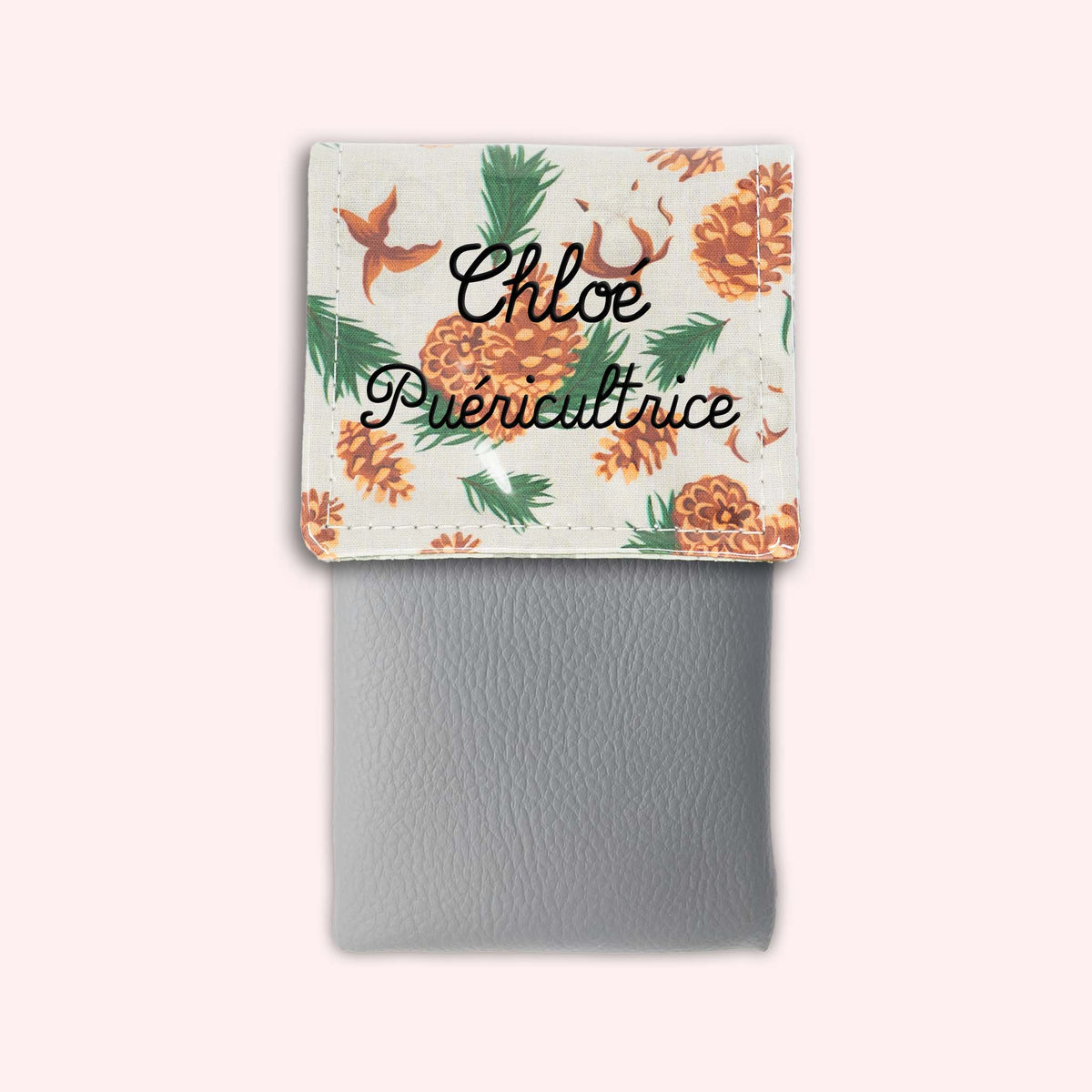 Pochette aimantée Pomme de pin
