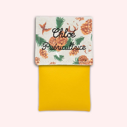 Pochette aimantée Pomme de pin