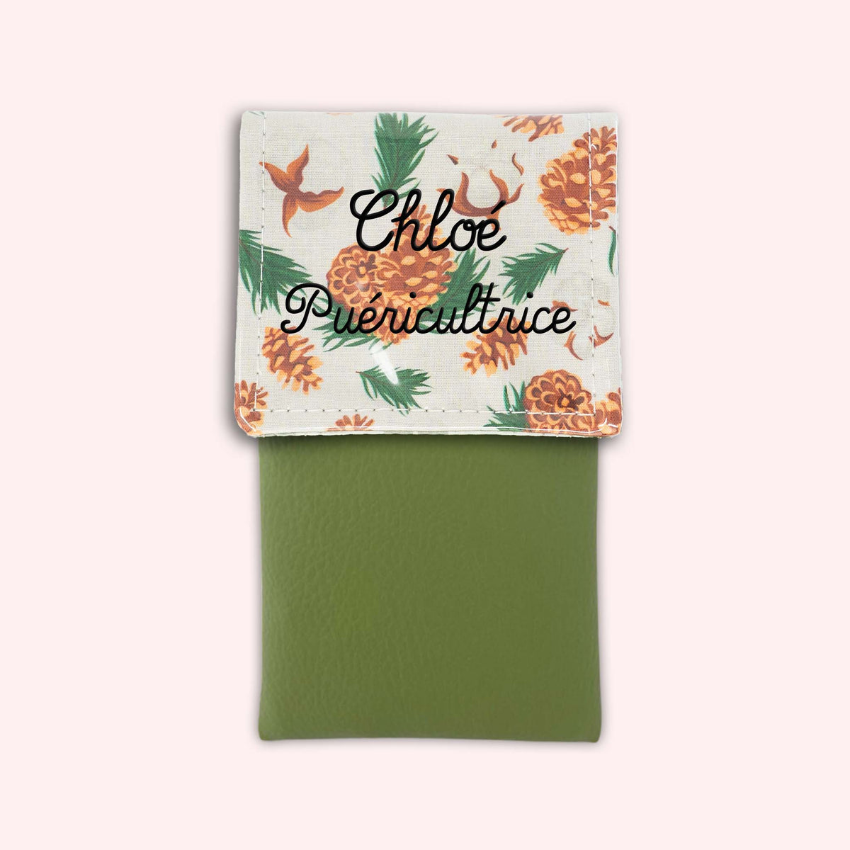 Pochette aimantée Pomme de pin
