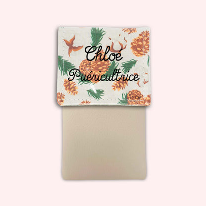 Pochette aimantée Pomme de pin