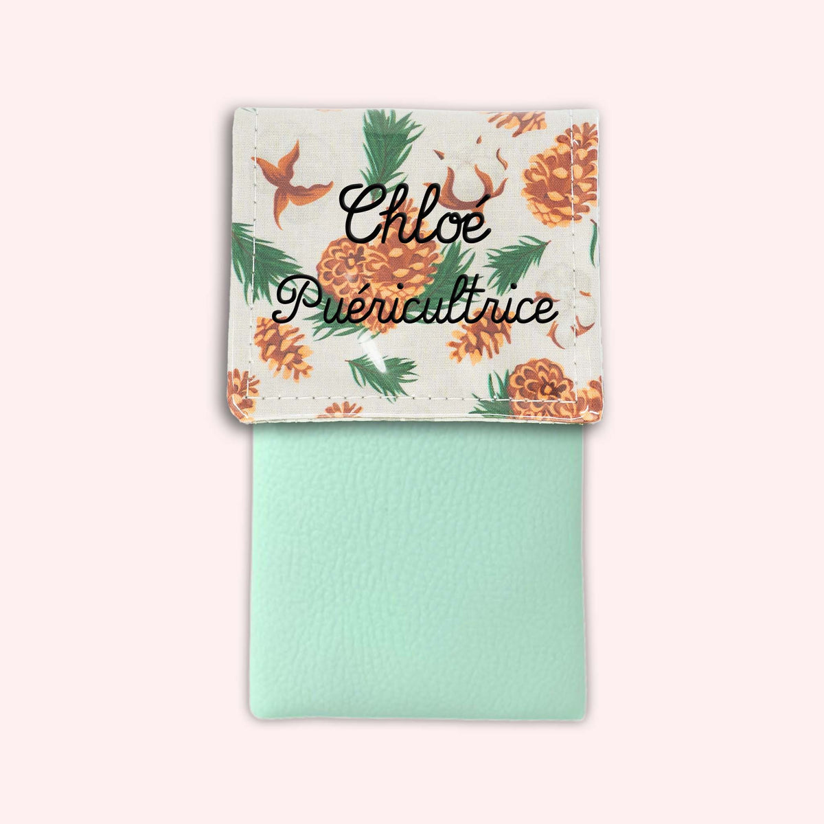 Pochette aimantée Pomme de pin