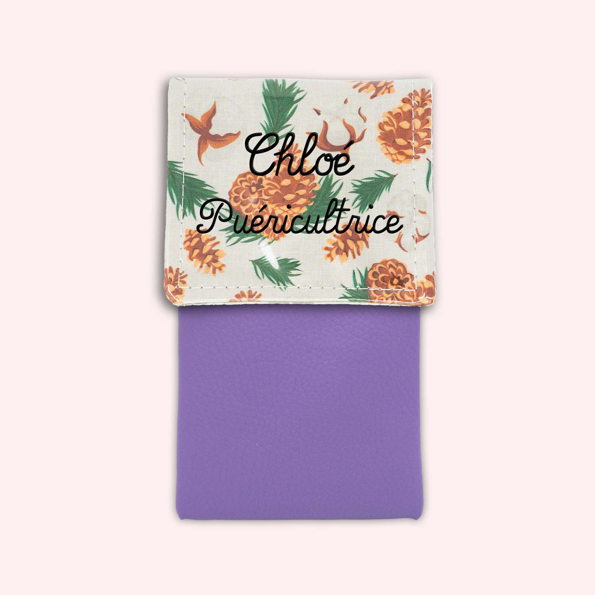 Pochette aimantée Pomme de pin
