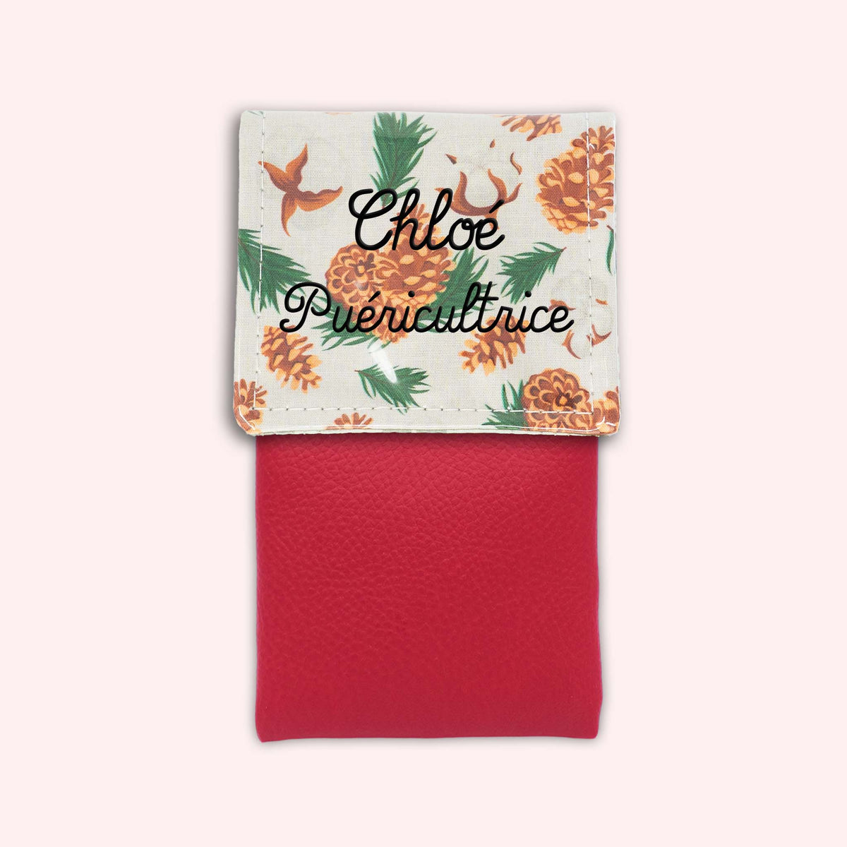 Pochette aimantée Pomme de pin