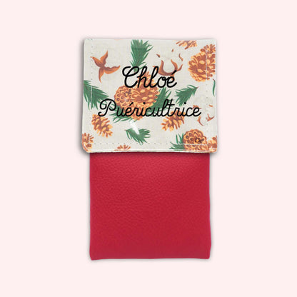 Pochette aimantée Pomme de pin