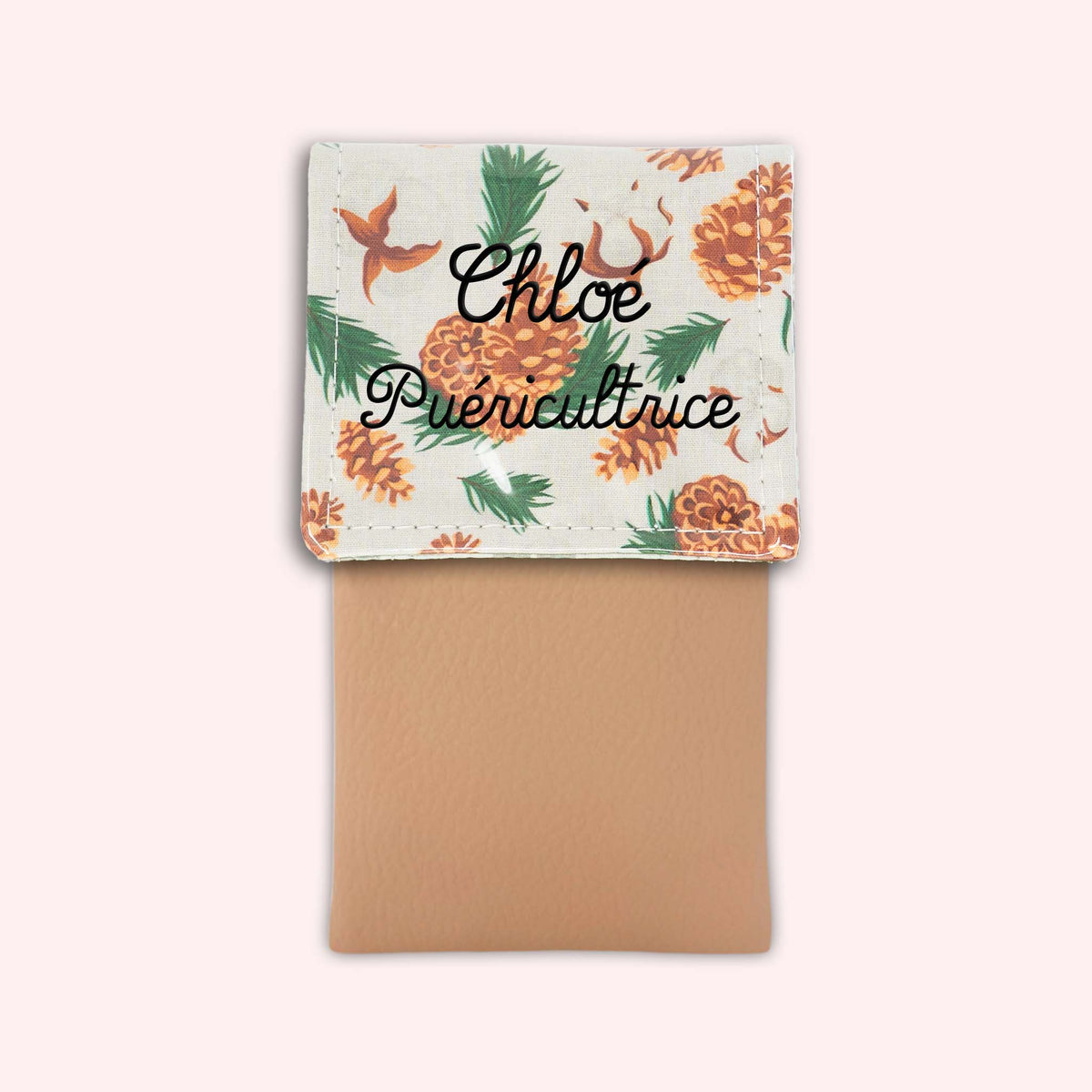 Pochette aimantée Pomme de pin