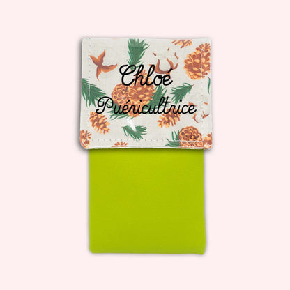 Pochette aimantée Pomme de pin