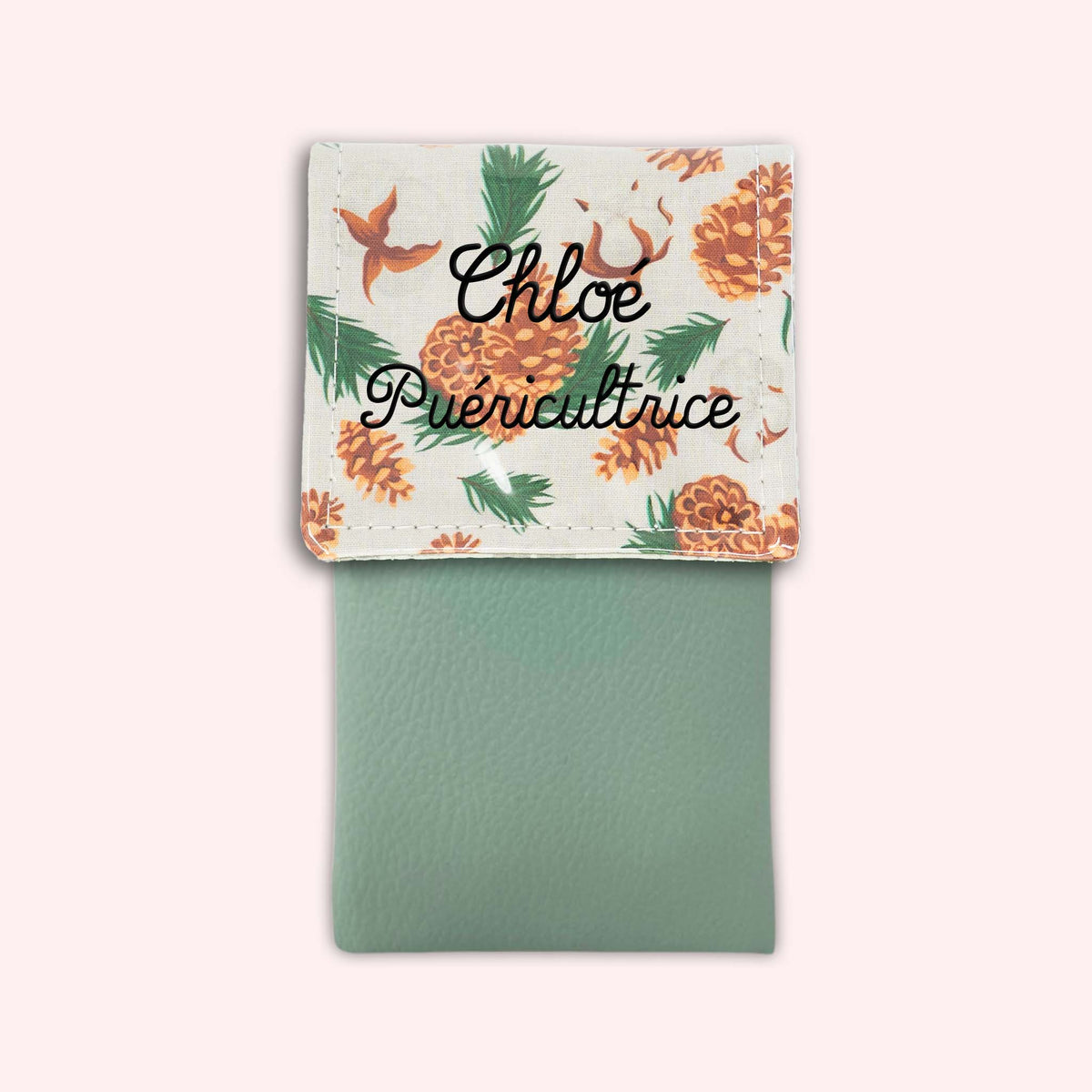 Pochette aimantée Pomme de pin
