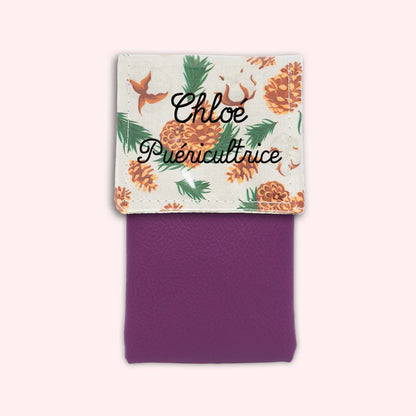 Pochette aimantée Pomme de pin