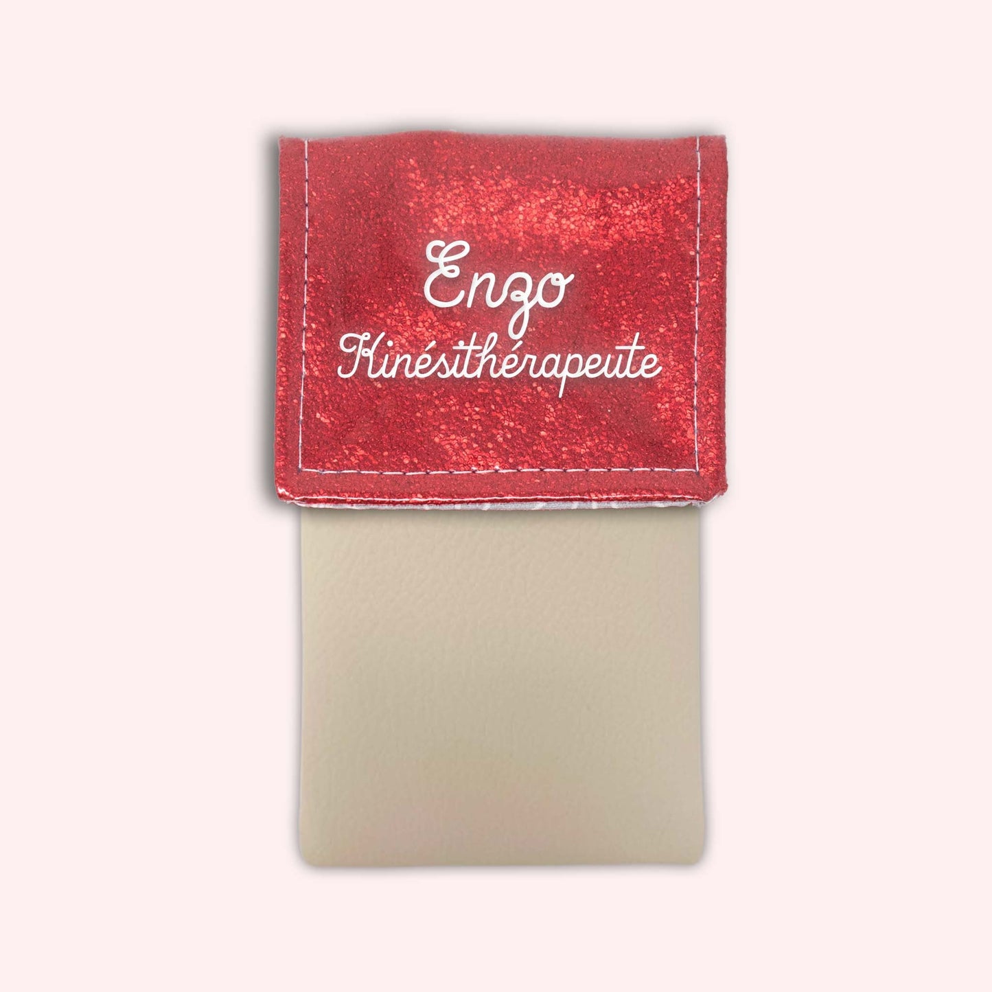 Pochette aimantée Rouge éclat