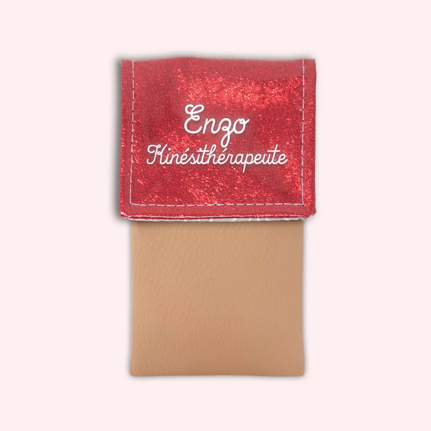 Pochette aimantée Rouge éclat