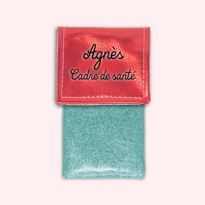 Metallic Red Magnetic Pouch