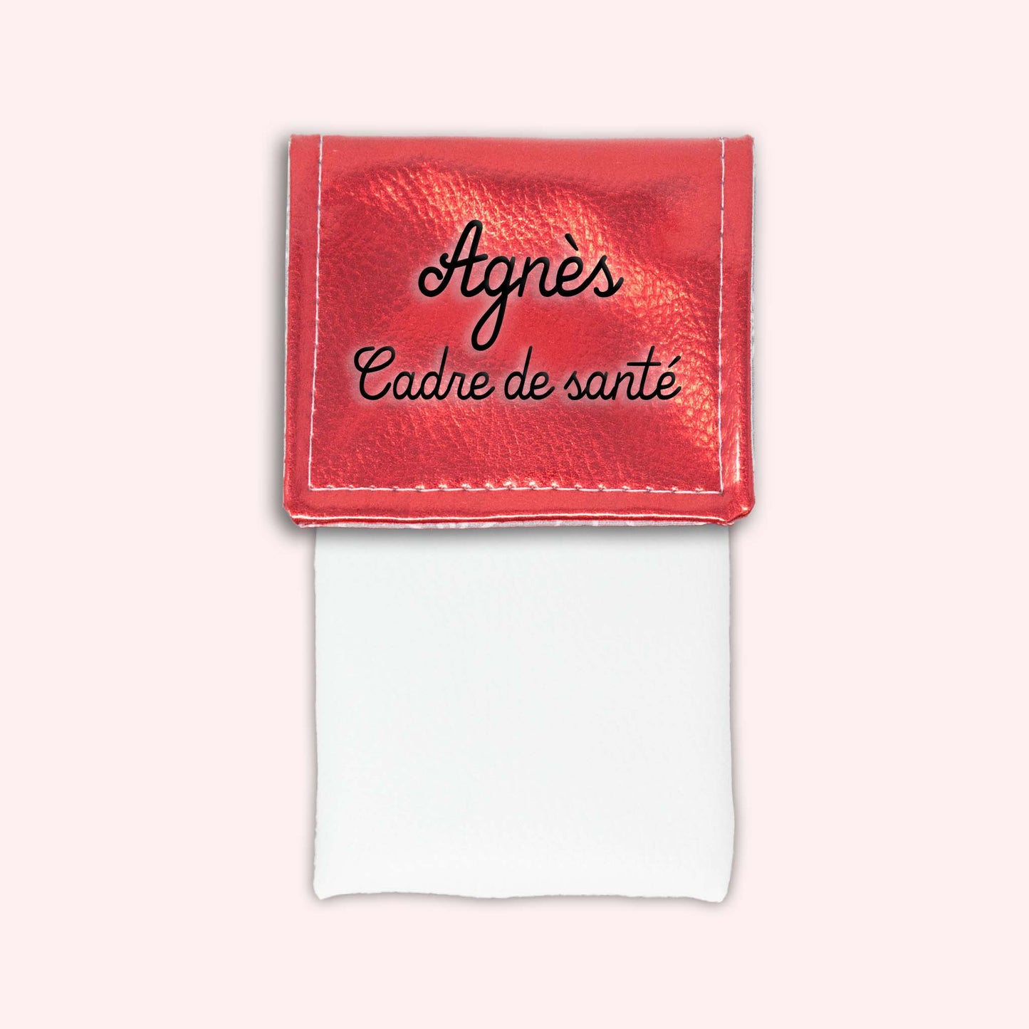 Metallic Red Magnetic Pouch