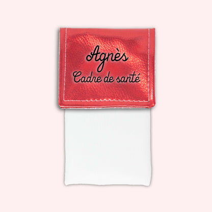 Metallic Red Magnetic Pouch