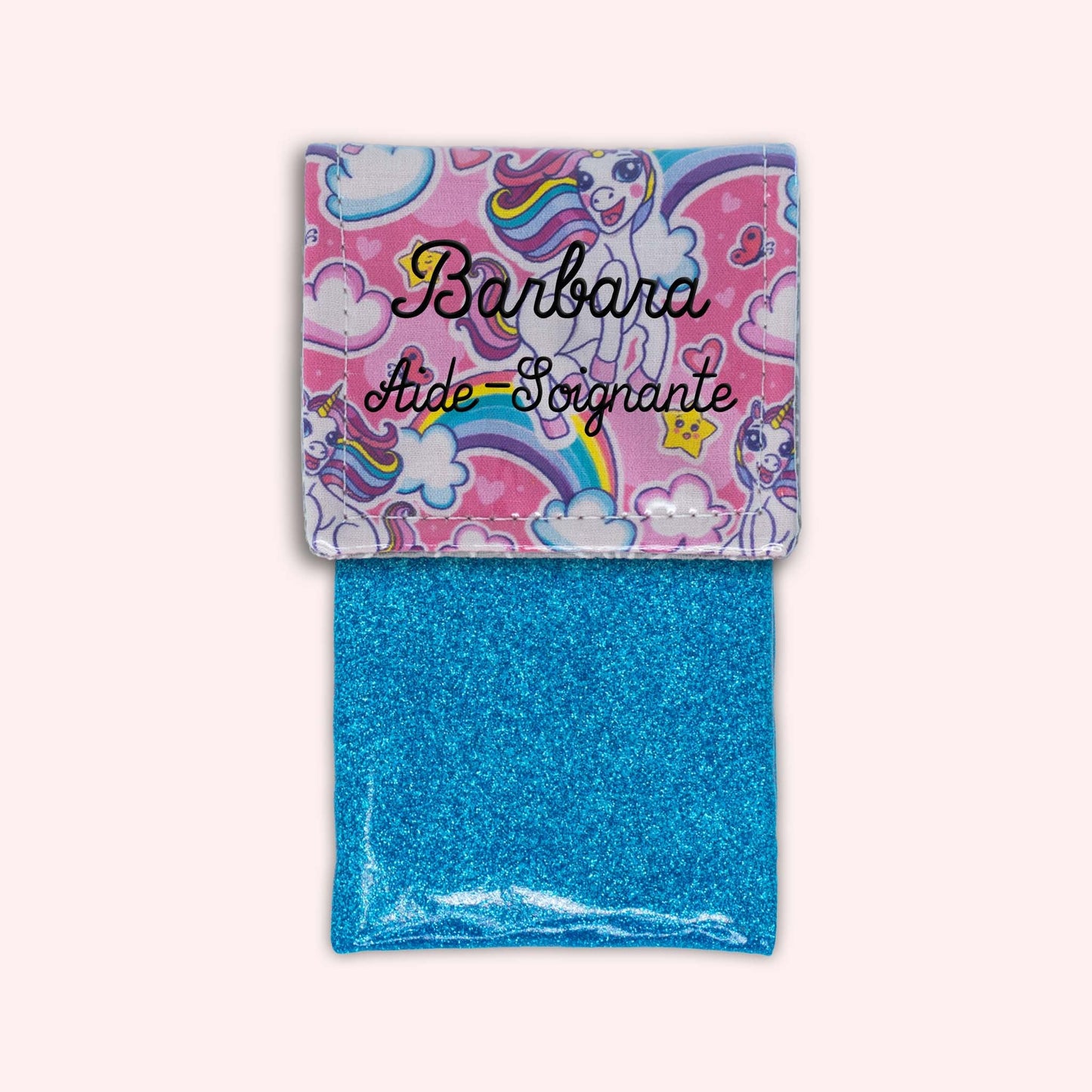 Pochette aimantée Licorne