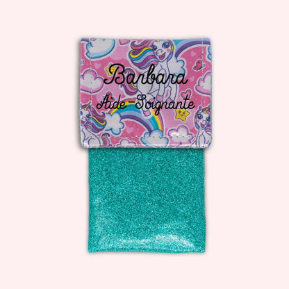 Pochette aimantée Licorne