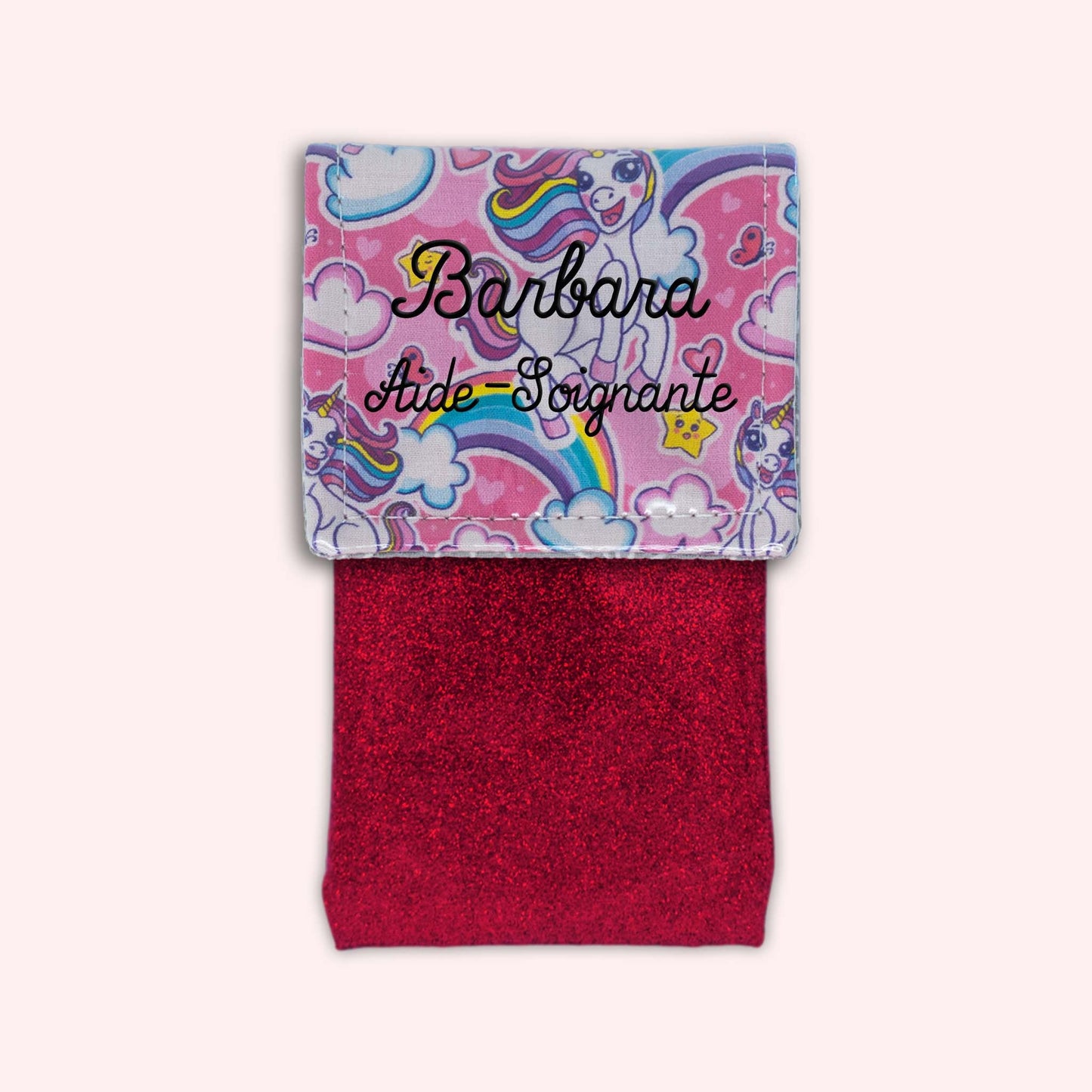 Pochette aimantée Licorne
