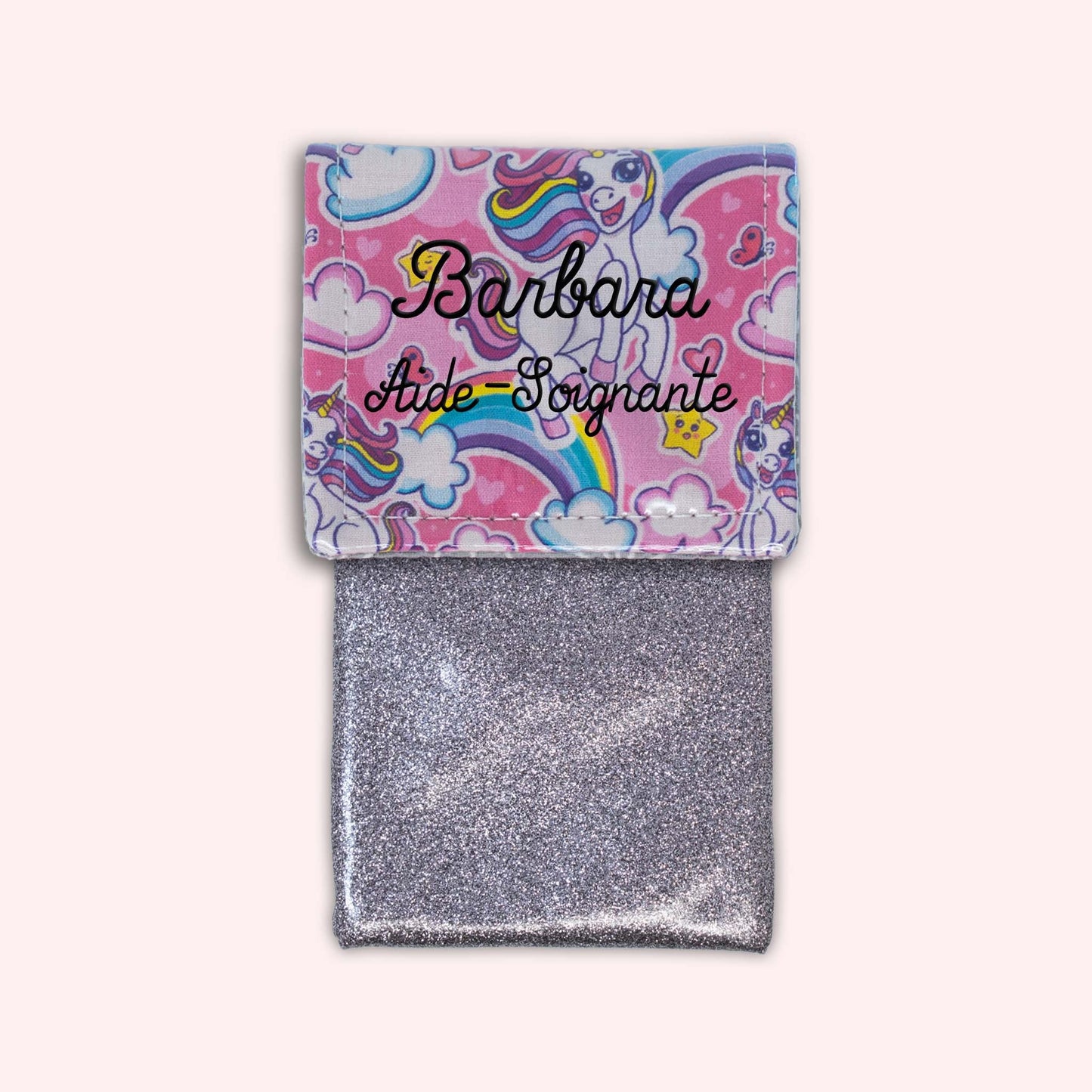 Pochette aimantée Licorne