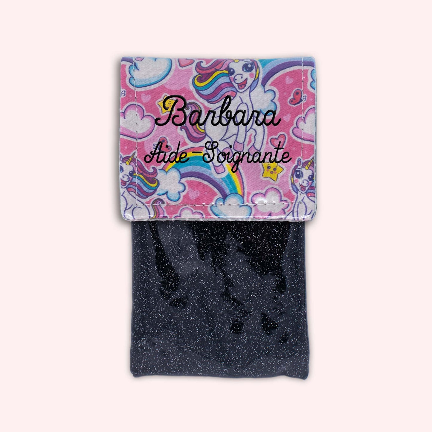 Pochette aimantée Licorne