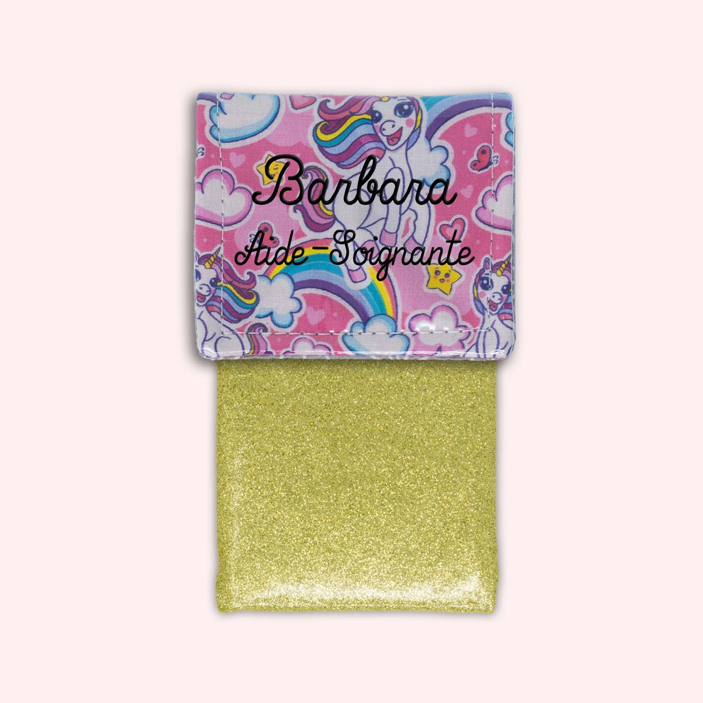 Pochette aimantée Licorne