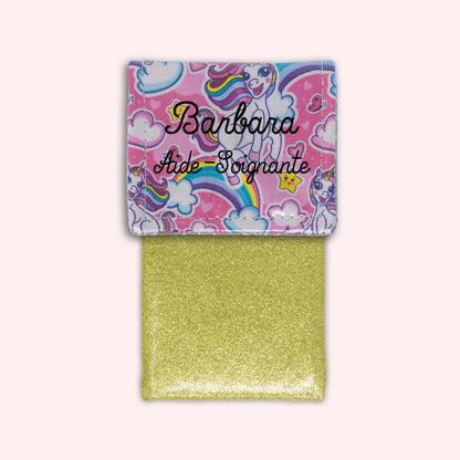 Pochette aimantée Licorne