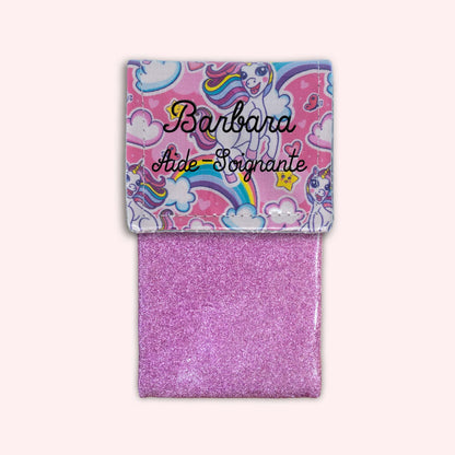 Pochette aimantée Licorne