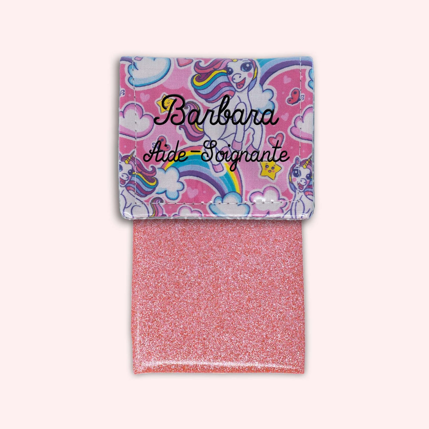 Pochette aimantée Licorne
