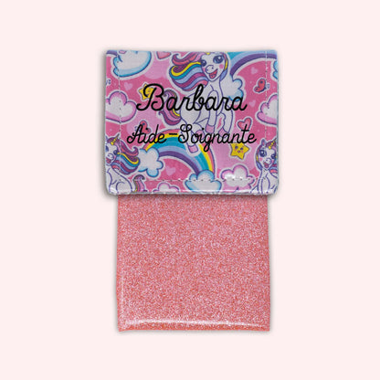 Pochette aimantée Licorne