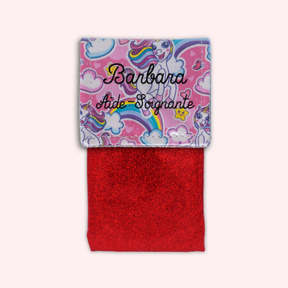 Pochette aimantée Licorne