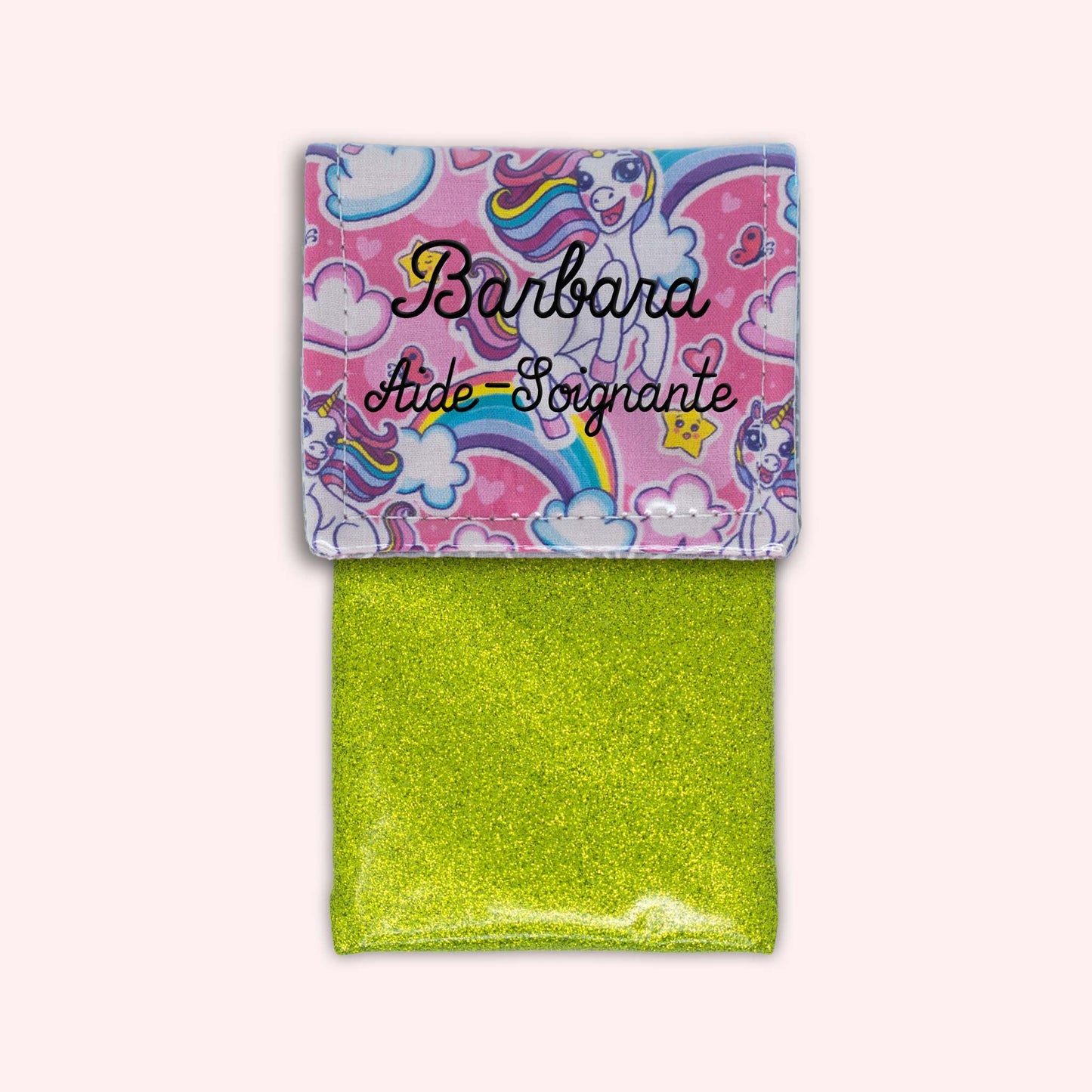 Pochette aimantée Licorne