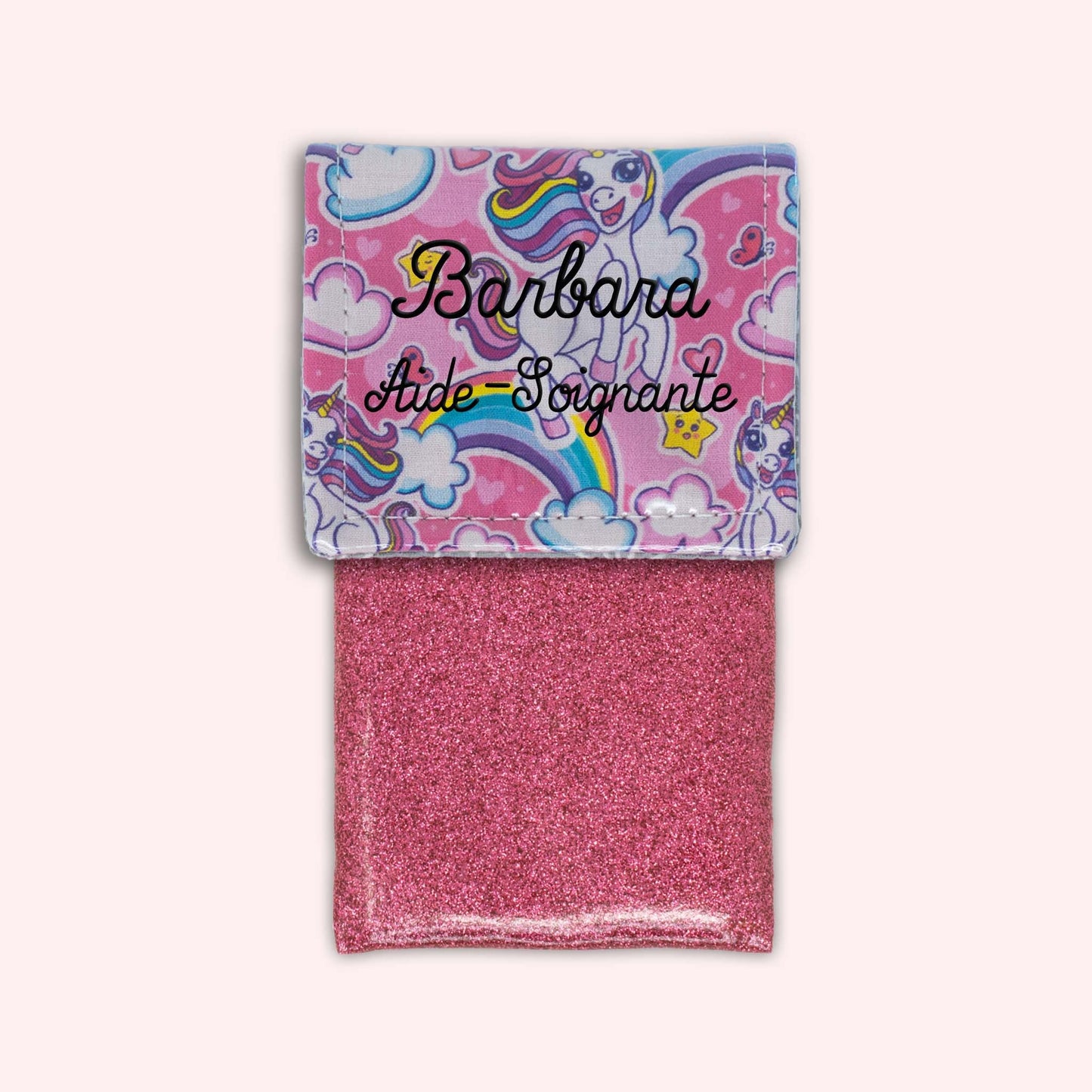 Pochette aimantée Licorne