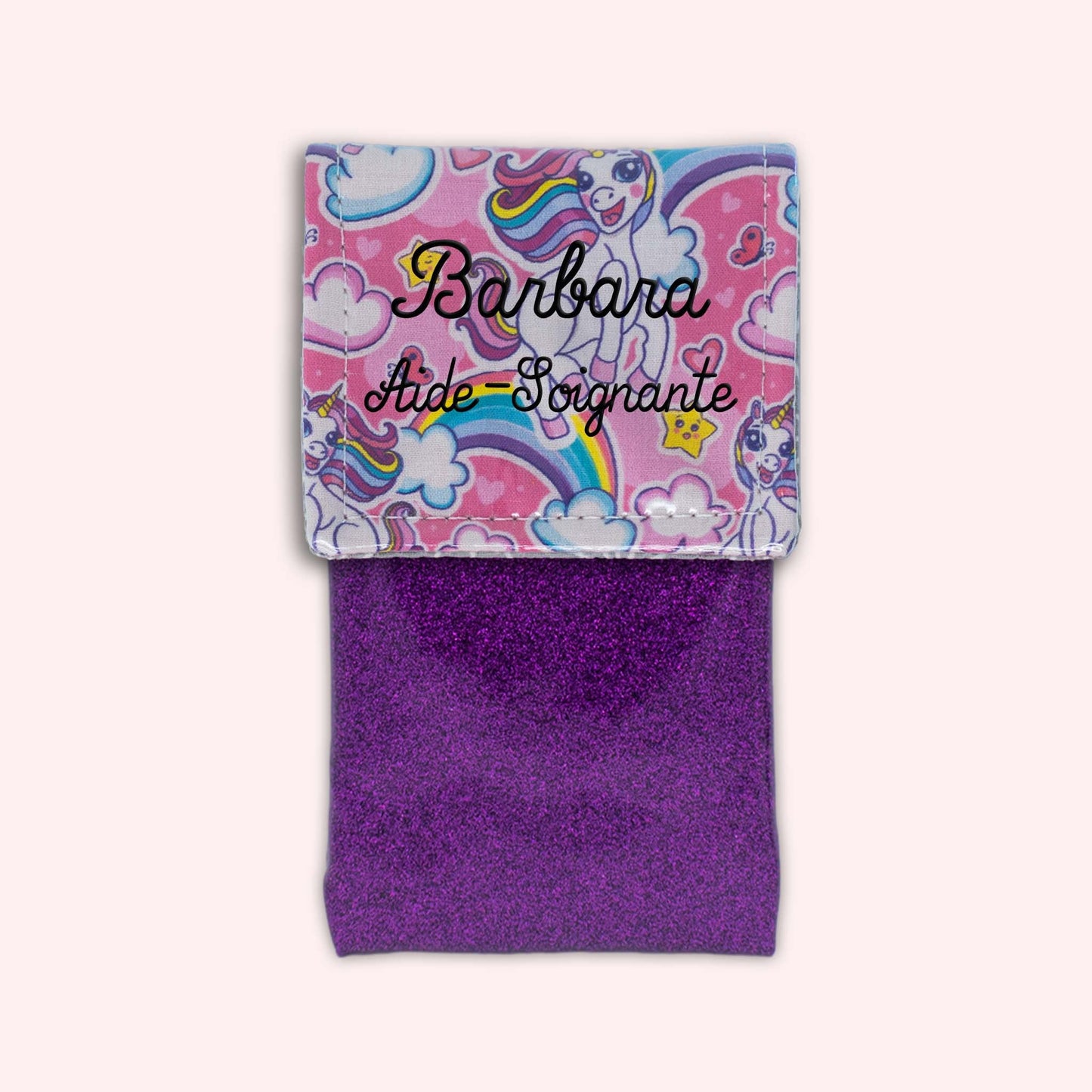 Pochette aimantée Licorne