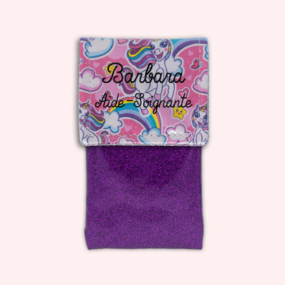 Pochette aimantée Licorne
