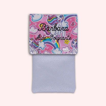 Pochette aimantée Licorne