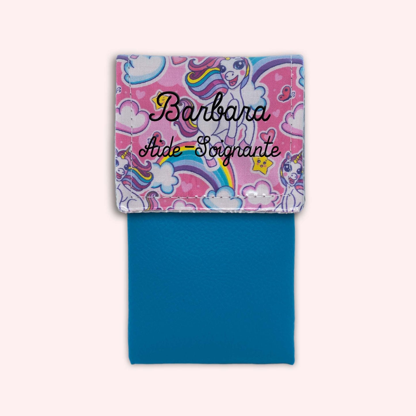 Pochette aimantée Licorne