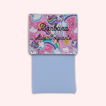 Pochette aimantée Licorne