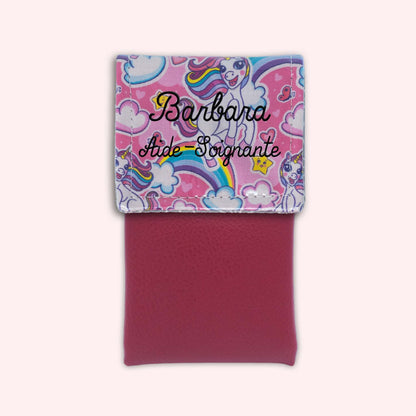 Pochette aimantée Licorne