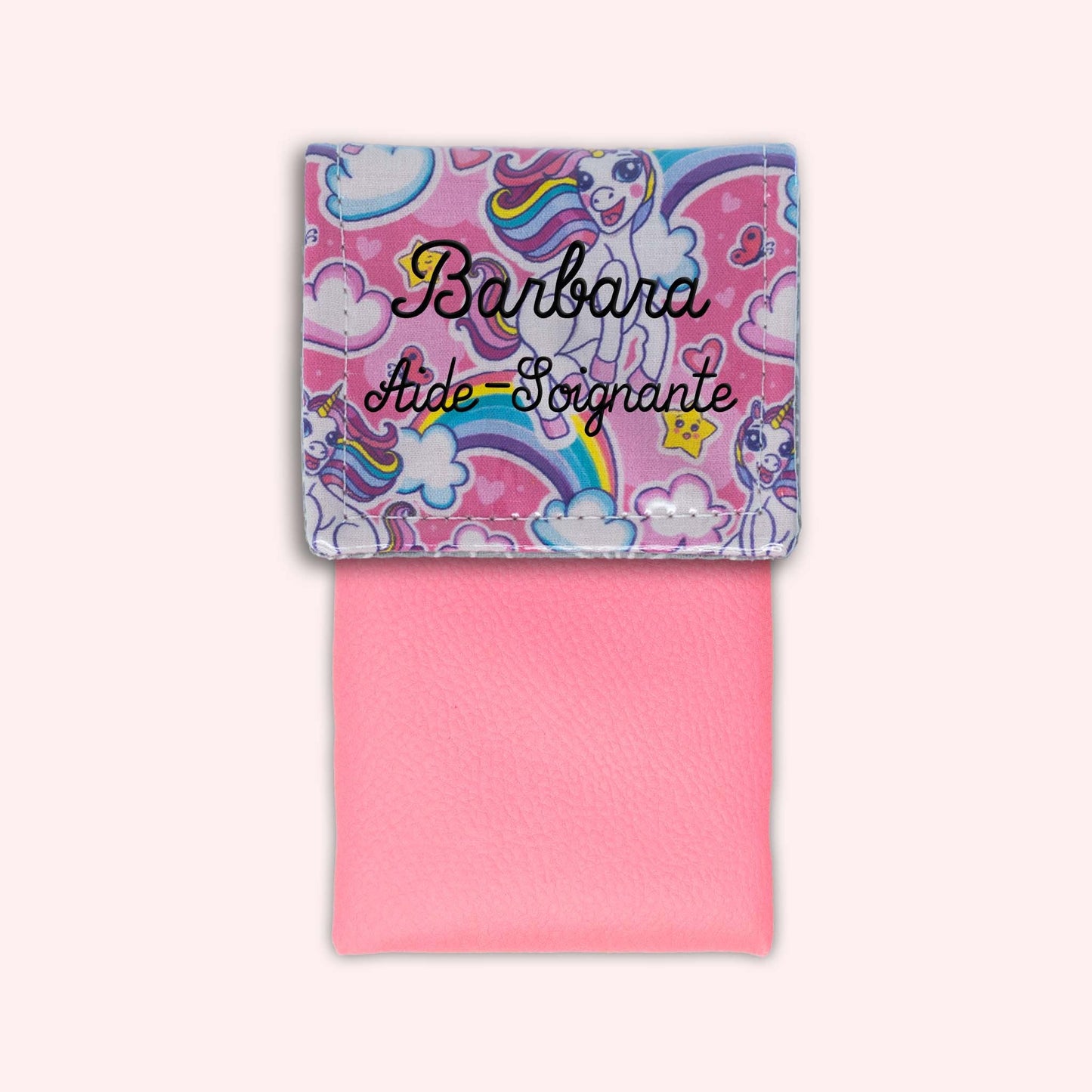 Pochette aimantée Licorne