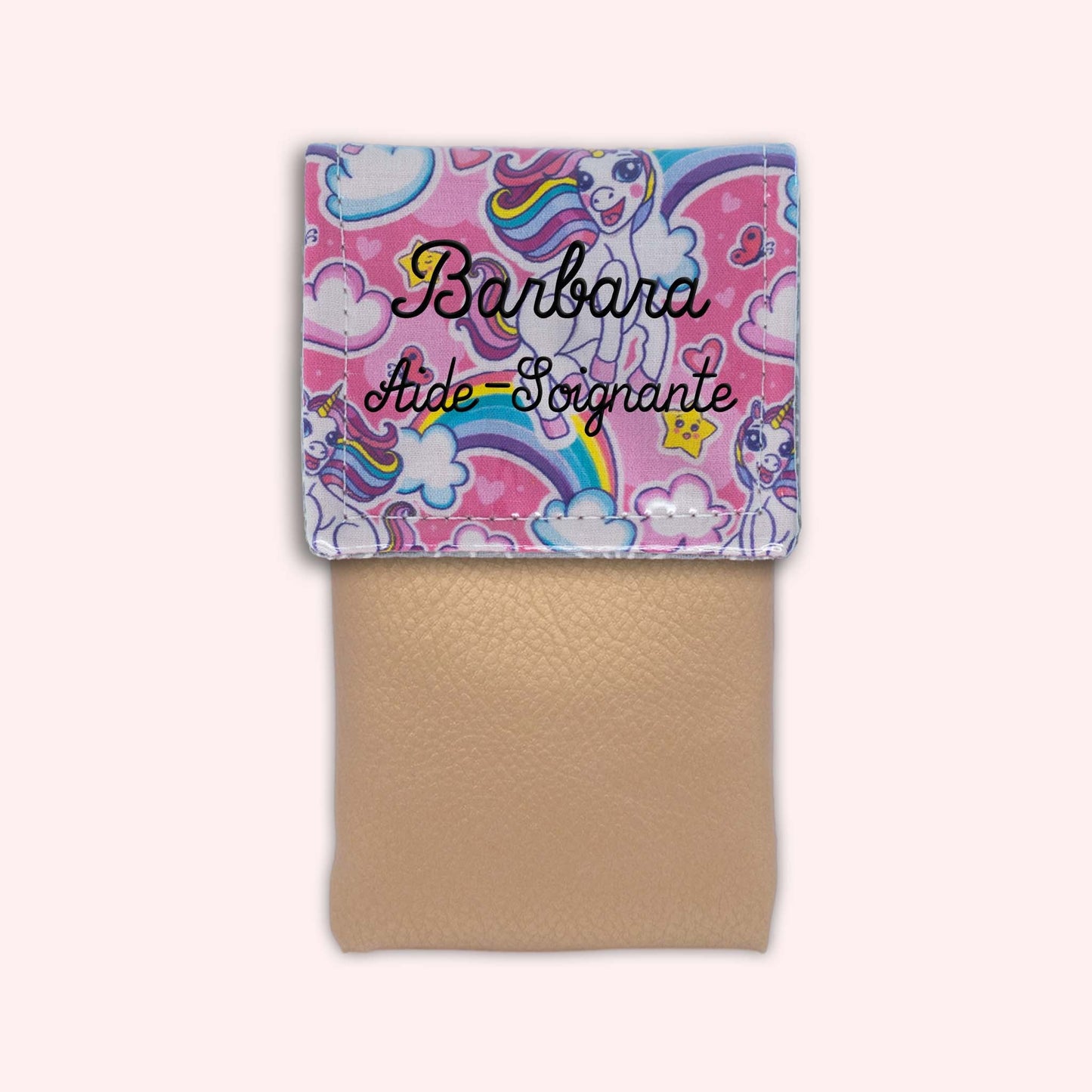 Pochette aimantée Licorne