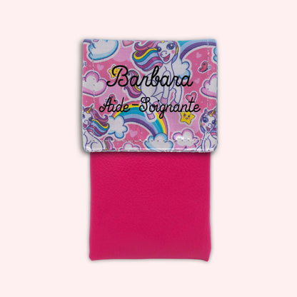 Pochette aimantée Licorne