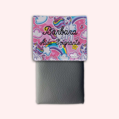 Pochette aimantée Licorne