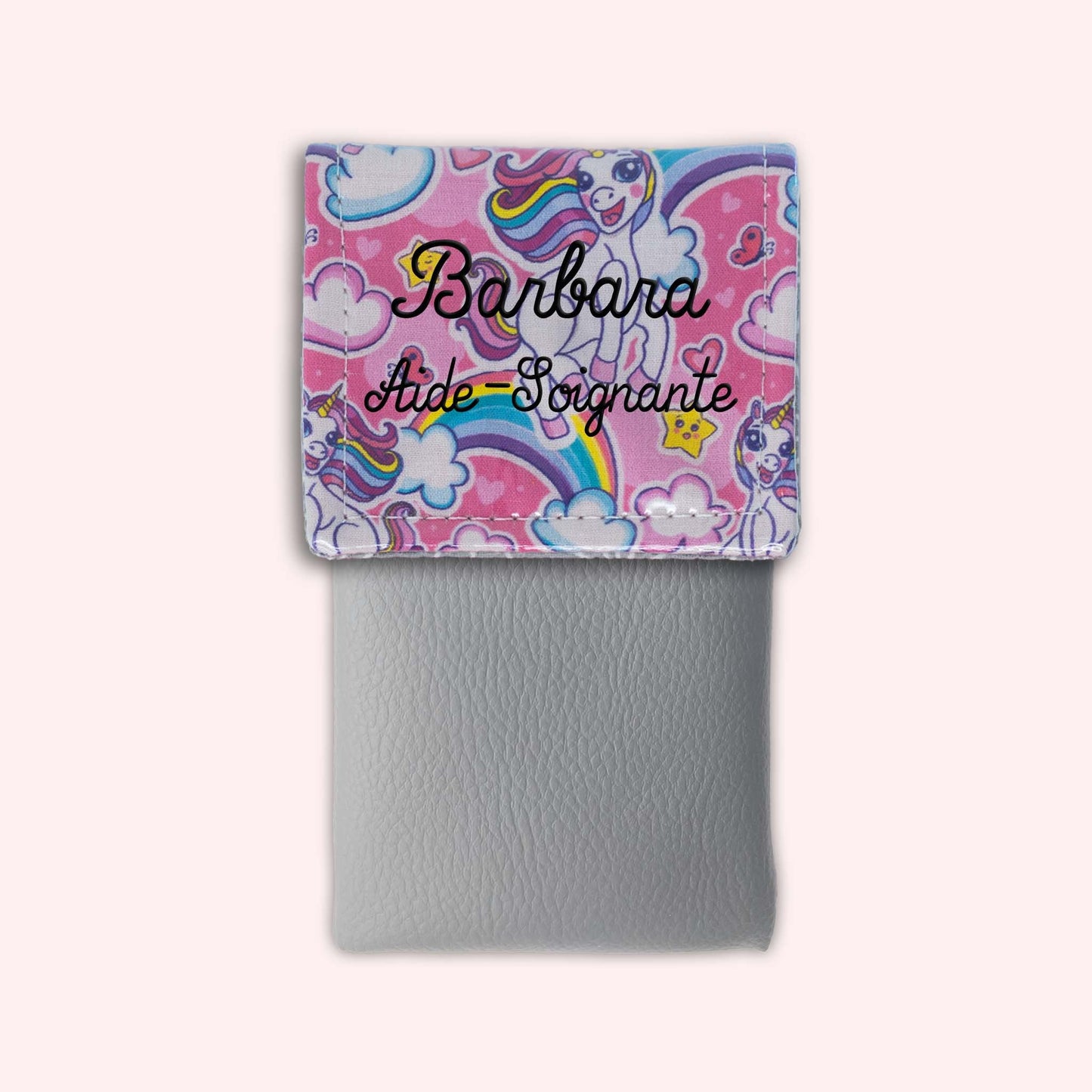 Pochette aimantée Licorne