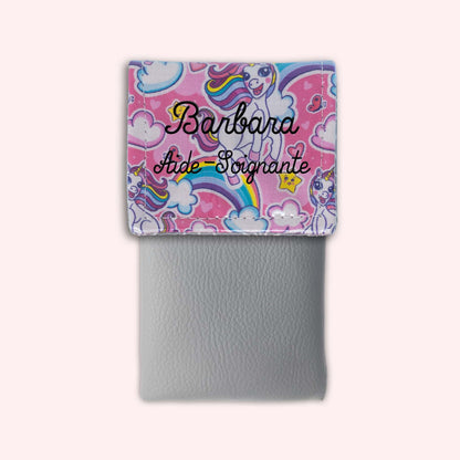 Pochette aimantée Licorne
