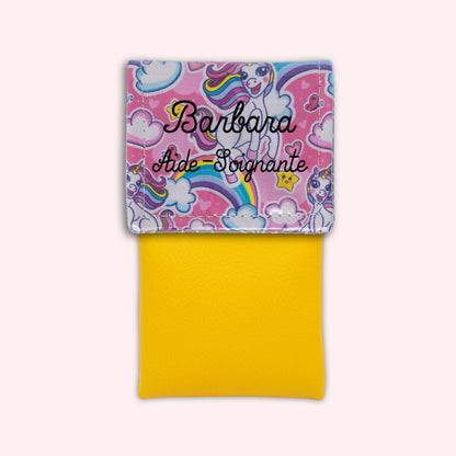 Pochette aimantée Licorne