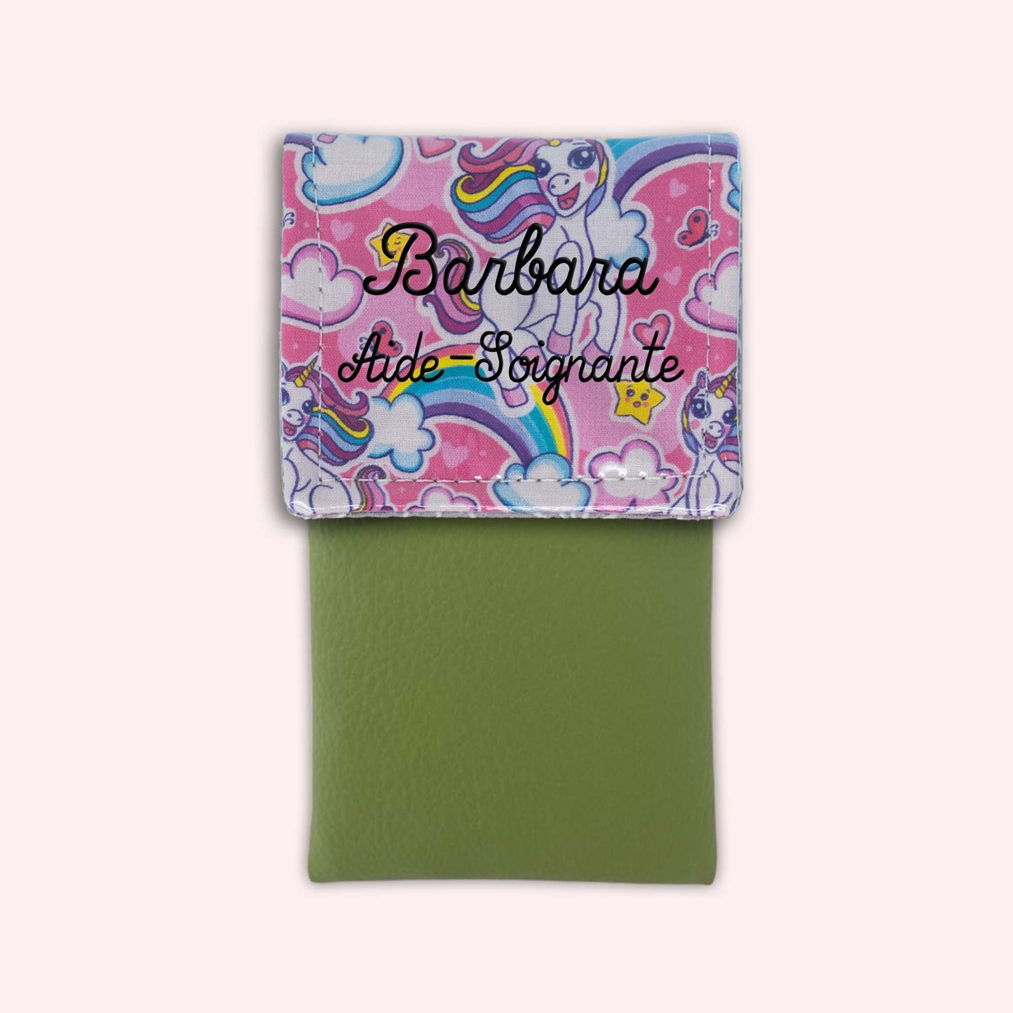 Pochette aimantée Licorne